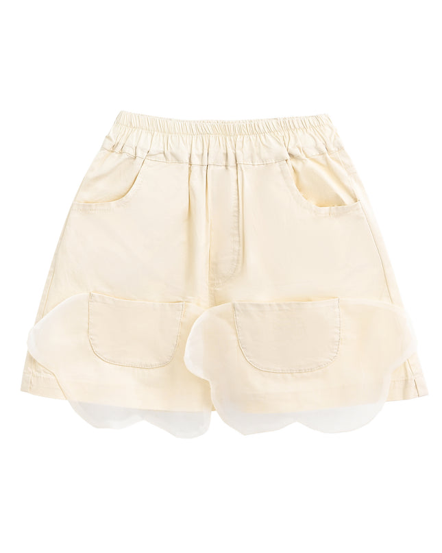 Mauve Cream Sequin Shorts Set