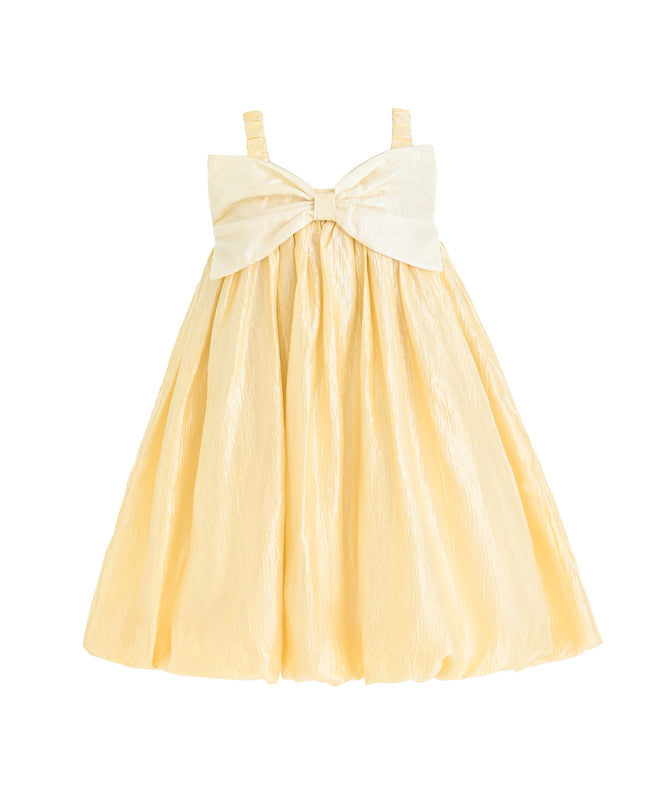 Gold Shining Satin Dress