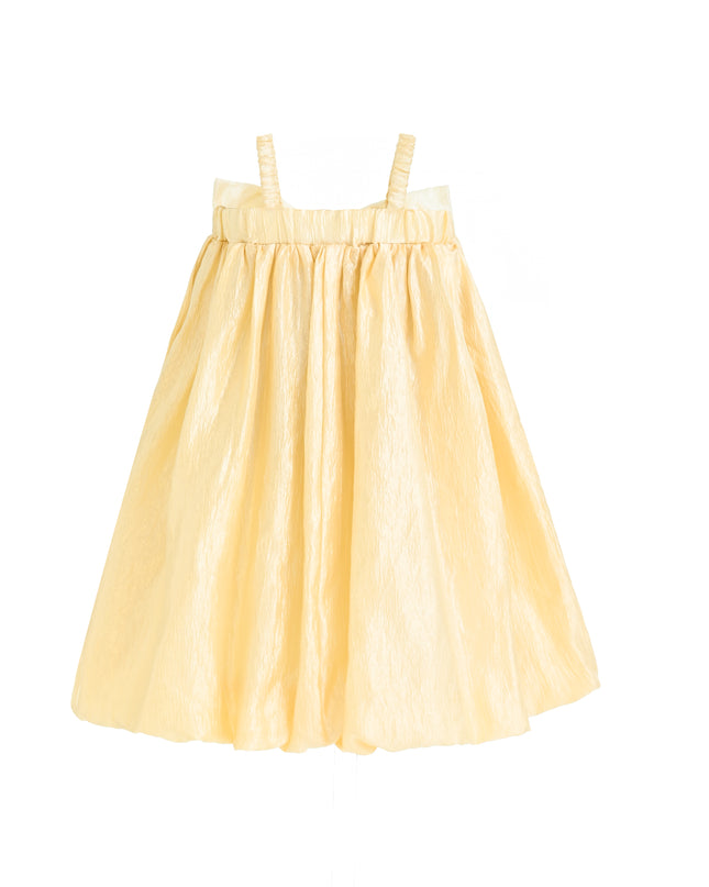 Gold Shining Satin Dress