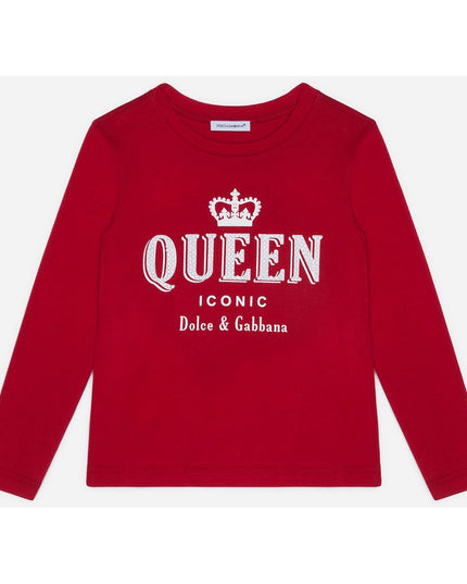 DG-L/S T-SHIRT-L5JTAY-G7TBU-R2254 ROSSO BRILLANTE
