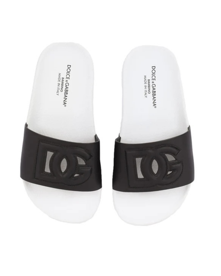 Kids Atelier-Dolce & Gabbana-Black Sandals