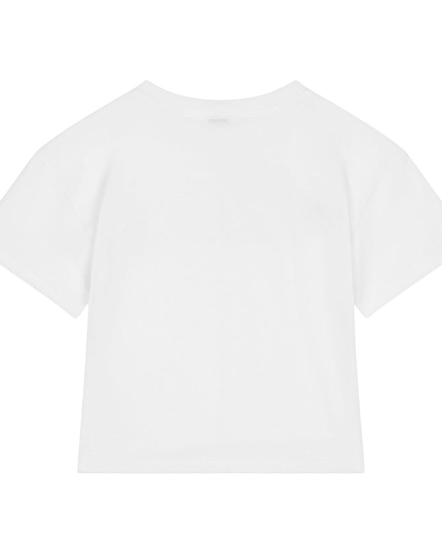 Kids Atelier-Dolce & Gabbana-White Logo T-Shirt