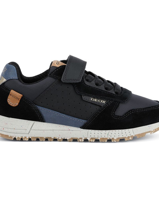 GEOX-J ALBEN B. C - REC.LEA+REC.NYL-J269EC-02H3T-C4429-BLACK/NAVY