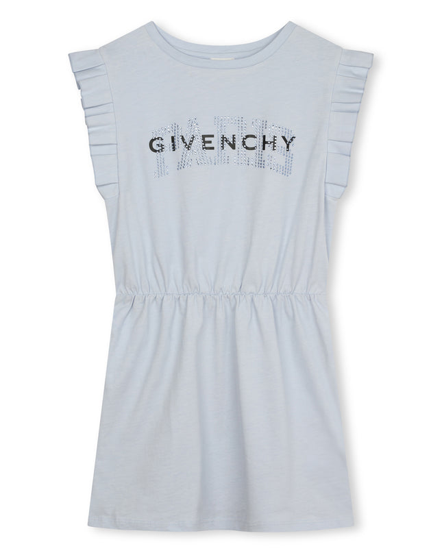 givenchy-h30046-771-kg-Pale Blue Flounced Dress