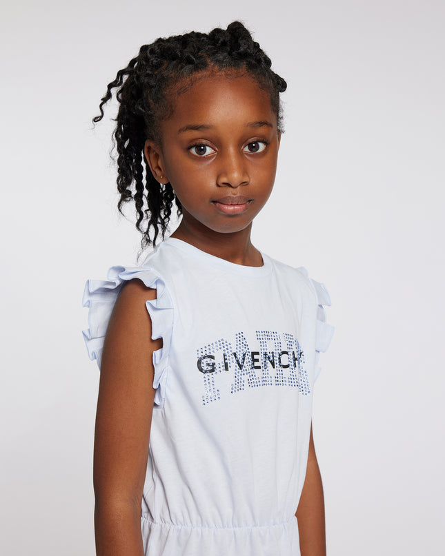 givenchy-h30046-771-kg-Pale Blue Flounced Dress