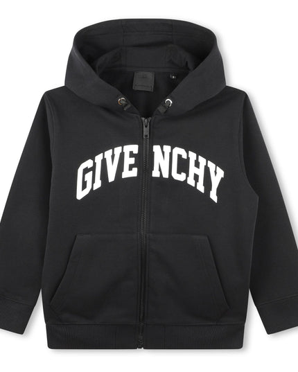 Black Logo Hooded Sweatshirt