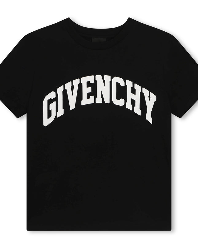 givenchy-h30160-09b-kb-Black Logo T-Shirt