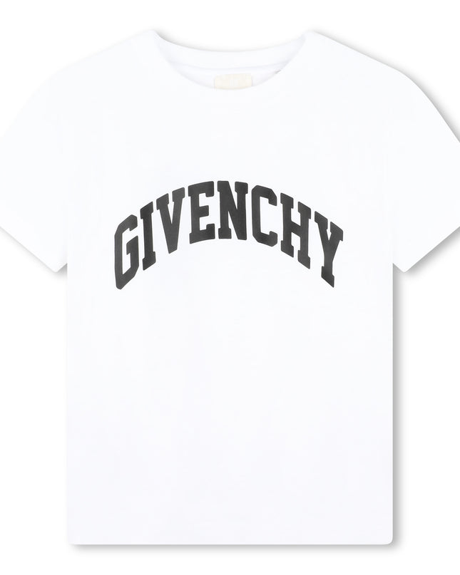 givenchy-h30160-10p-kb-White Logo T-Shirt