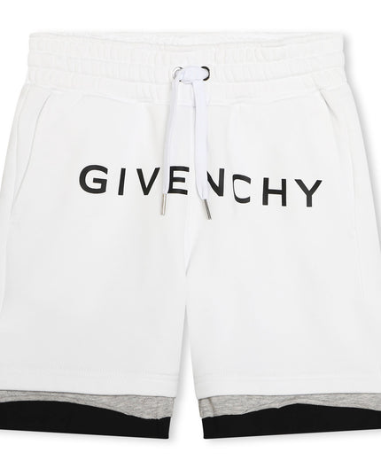 White Logo Shorts