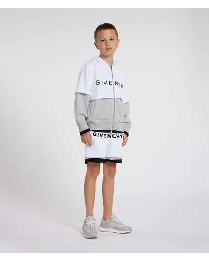 White Logo Shorts