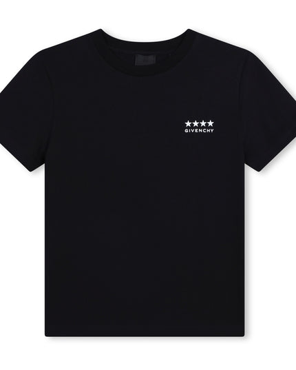 Givenchy-H30355-09B-BLACK-SHORT SLEEVES TEE-SHIRT