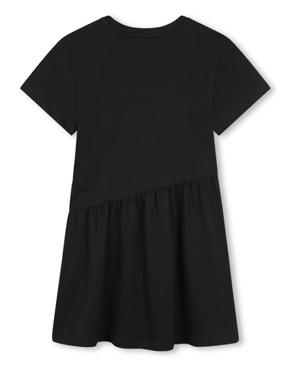 Givenchy-H30385-09B-BLACK-SHORT SLEEVED DRESS