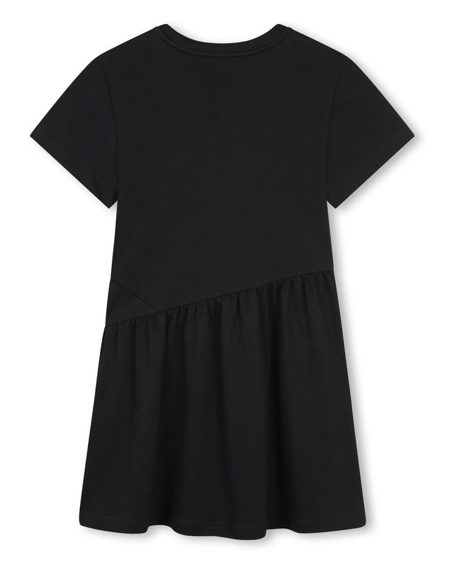 Givenchy-H30385-09B-BLACK-SHORT SLEEVED DRESS
