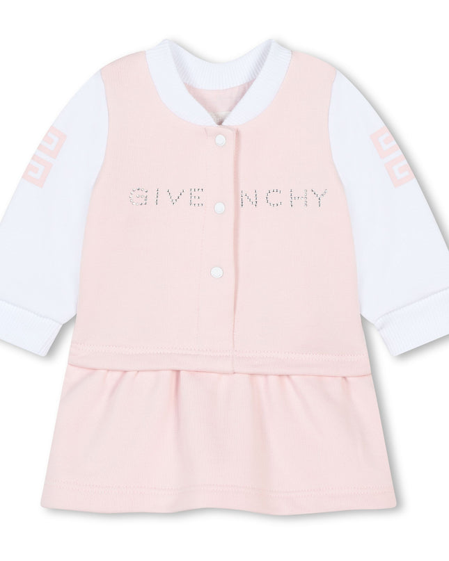 Pink Marshmallow Leggings Dress Set