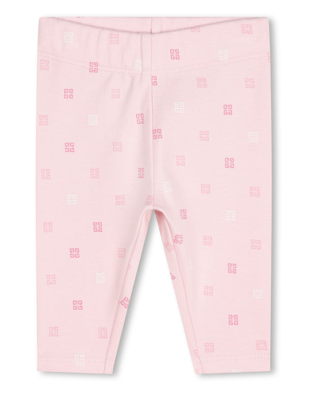 Pink Marshmallow Shirt Leggings and Hat Set