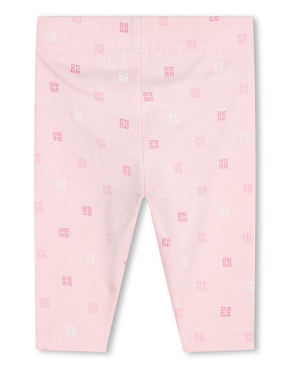 Pink Marshmallow Shirt Leggings and Hat Set