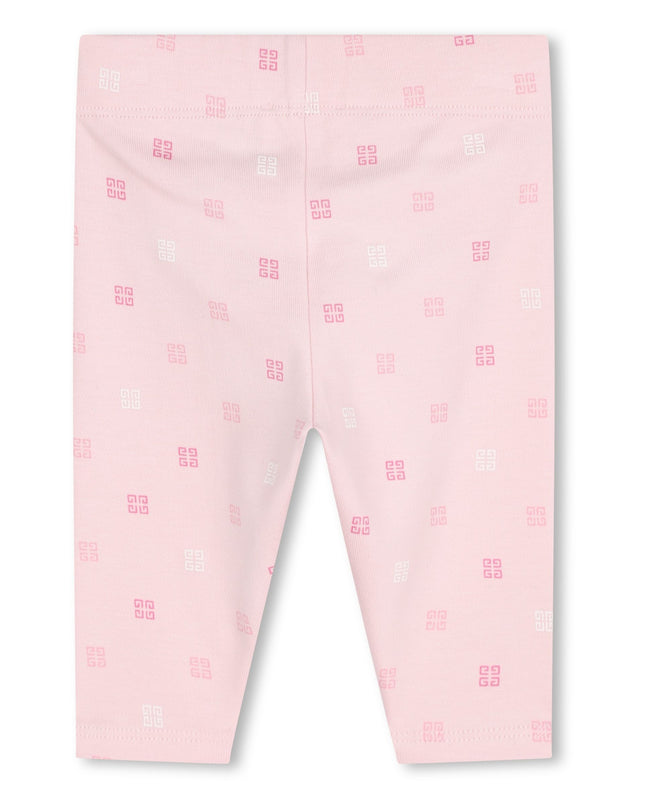 Pink Marshmallow Shirt Leggings and Hat Set