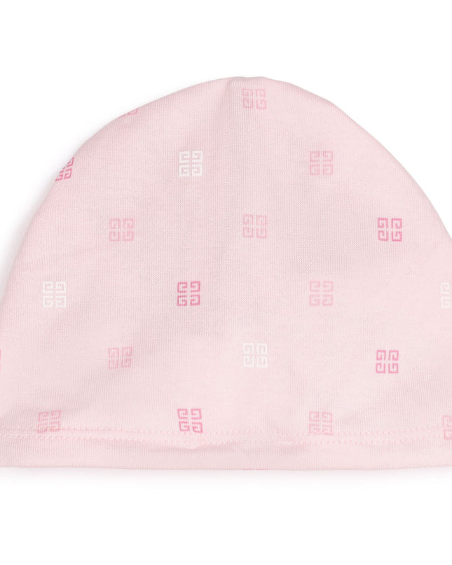 Pink Marshmallow Shirt Leggings and Hat Set