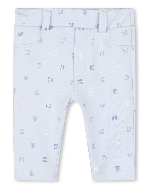 Pale Blue Polo Trousers Set