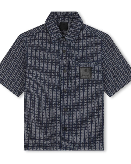 Blue Short Sleeve Short