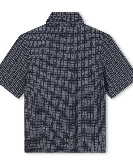 Blue Short Sleeve Short