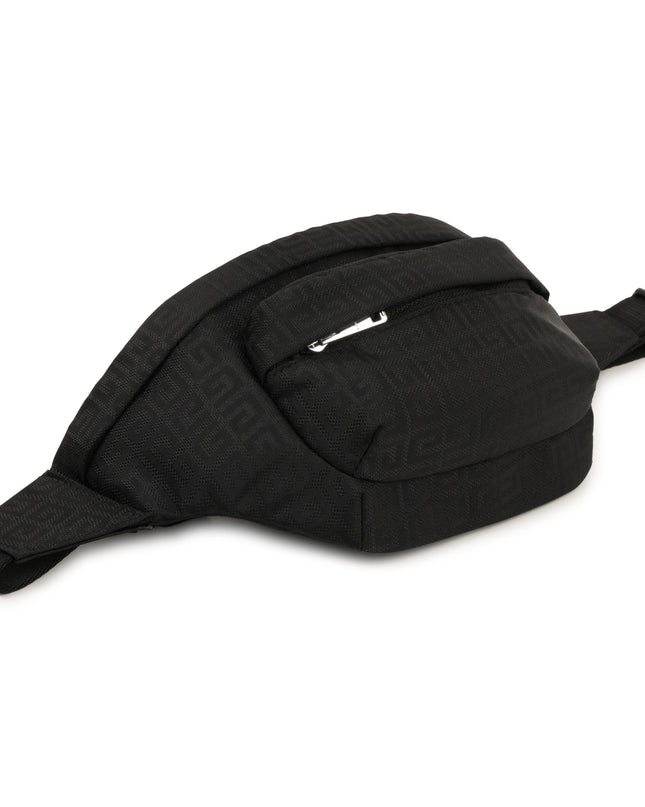 Black Light Blue Accented Fanny Pack
