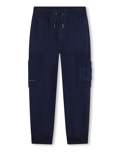 Kids Atelier-Givenchy-Navy Jogging Bottoms