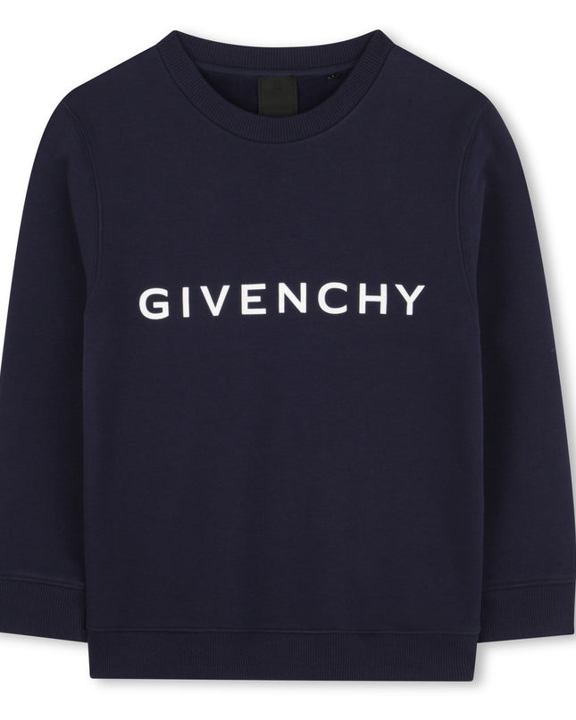 Kids Atelier-Givenchy-Navy Sweatshirt