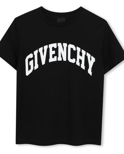Kids Atelier-Givenchy-Black Short Sleeves T-Shirt