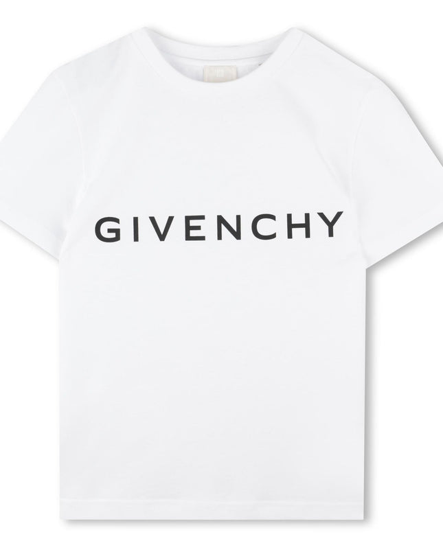 Kids Atelier-Givenchy-White Short Sleeves T-Shirt