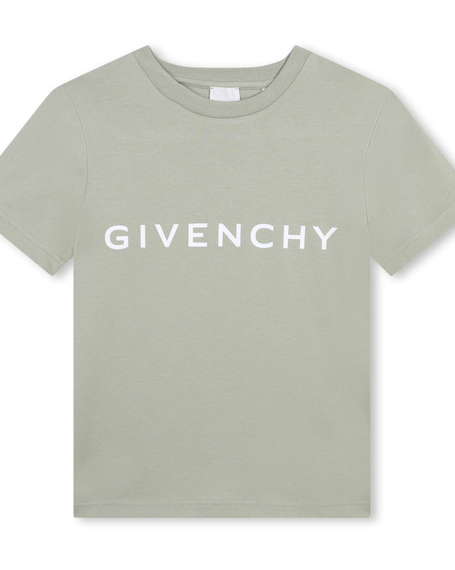 Kids Ateleir-Givenchy-Lime Short Sleeves T-shirt