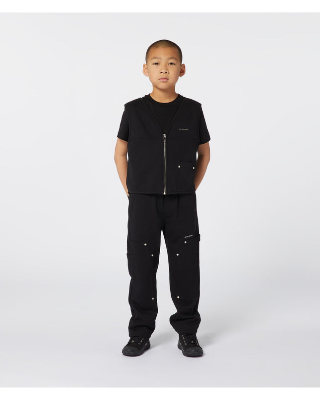 Kids Atelier-Givenchy-Black Short Sleeves T-Shirt