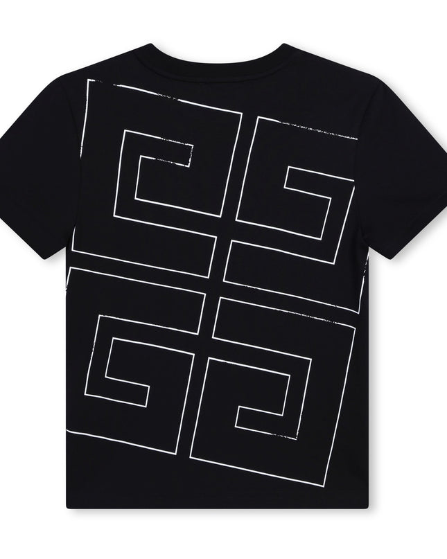 Kids Atelier-Givenchy-Black Short Sleeves T-Shirt