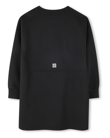 Kids Atelier-Givenchy-Black Long Sleeved Dress