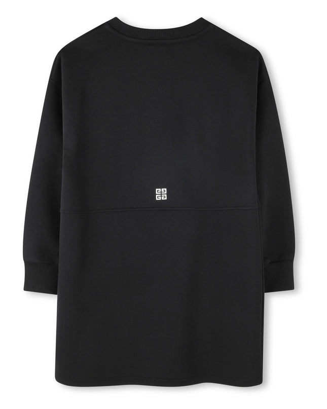 Kids Atelier-Givenchy-Black Long Sleeved Dress