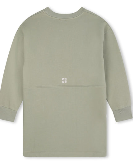 Kids Atelier-Givenhy-Lime Long Sleeved Dress