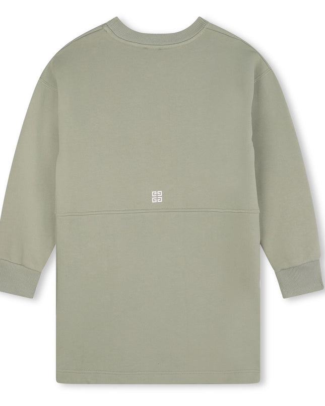 Kids Atelier-Givenhy-Lime Long Sleeved Dress