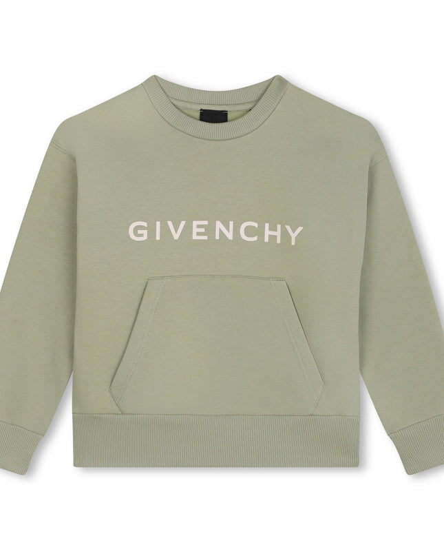 Kids Atelier-Givenchy-Lime Sweatshirt With Pockets