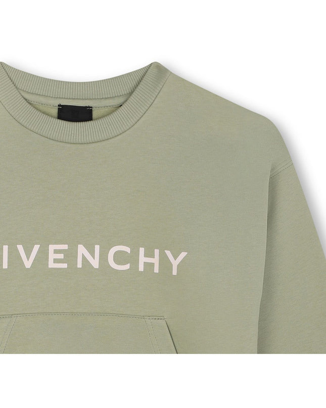 Kids Atelier-Givenchy-Lime Sweatshirt With Pockets