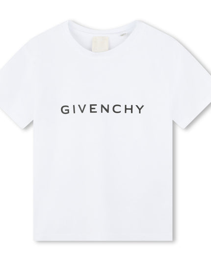 Kids Atelier-Givenchy-White Short Sleeves T-Shirt