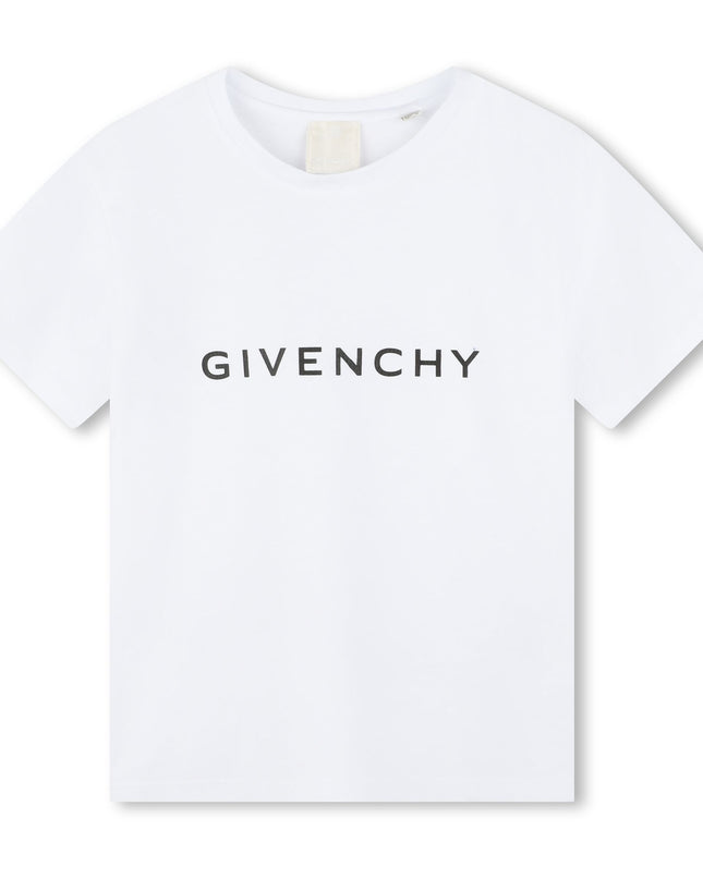 Kids Atelier-Givenchy-White Short Sleeves T-Shirt