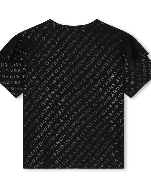 Kids Atelier-Givenchy- Kids logo print Organic Cotton T-Shirt. 