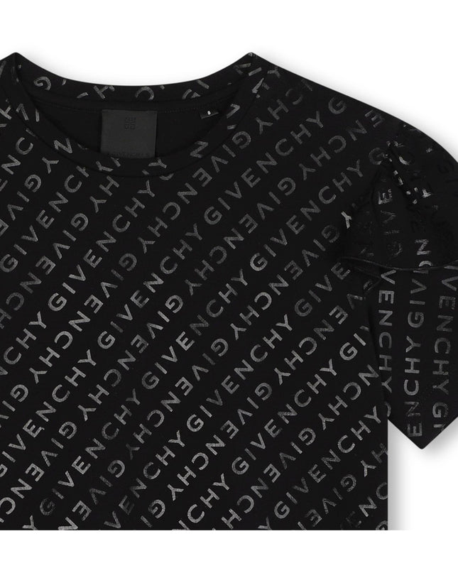 Kids Atelier-Givenchy- Kids logo print Organic Cotton T-Shirt. 