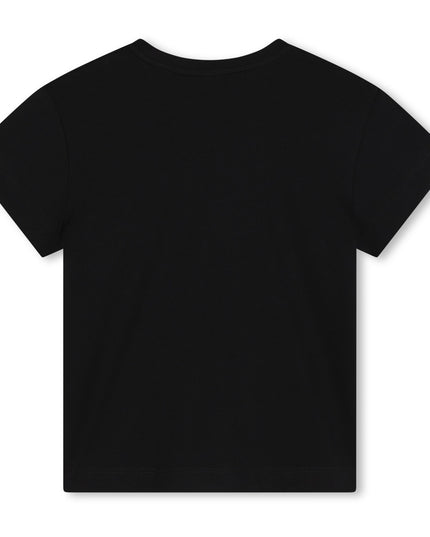 Kids Atelier-Givenchy-Black Short Sleeves Tee-Shirt