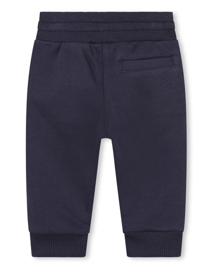 Kids Atelier-Givenchy-4G Print Blue Drawstring Track Pants for Babies