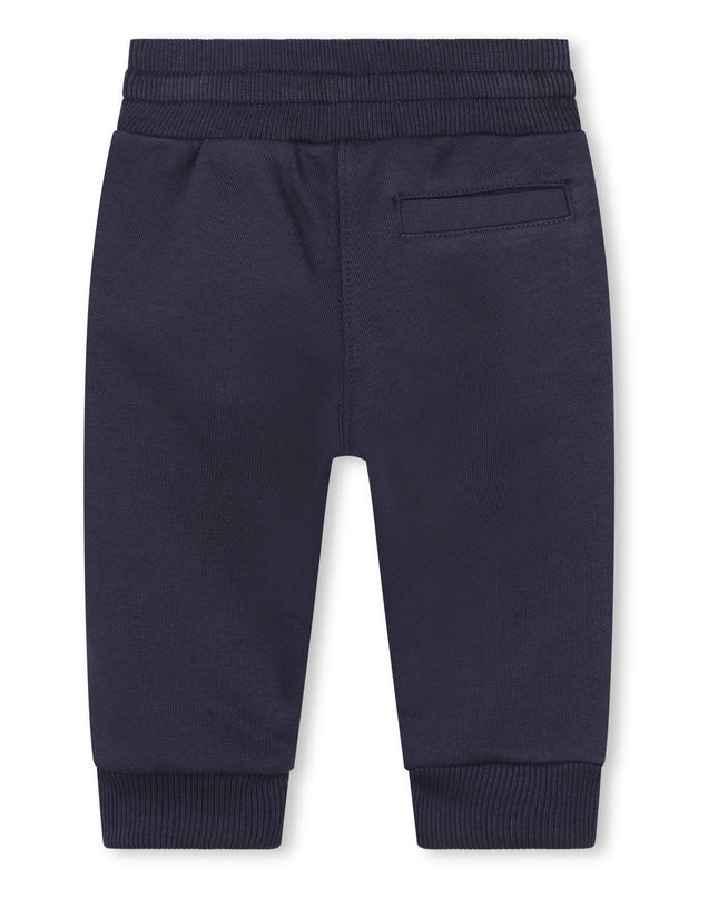 Kids Atelier-Givenchy-4G Print Blue Drawstring Track Pants for Babies