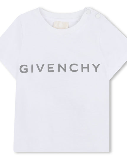 Kids Atelier-Givenchy-Younger White Logo T-Shirt