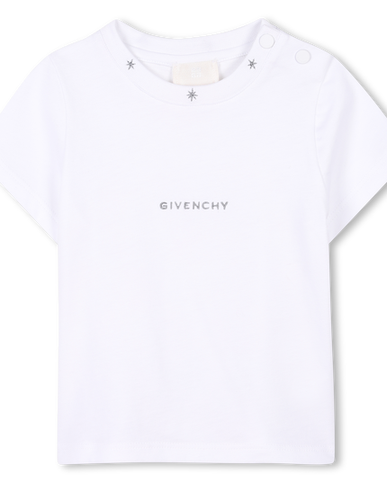 Kids Atelier-Givenchy-White Star Neckline T-Shirt