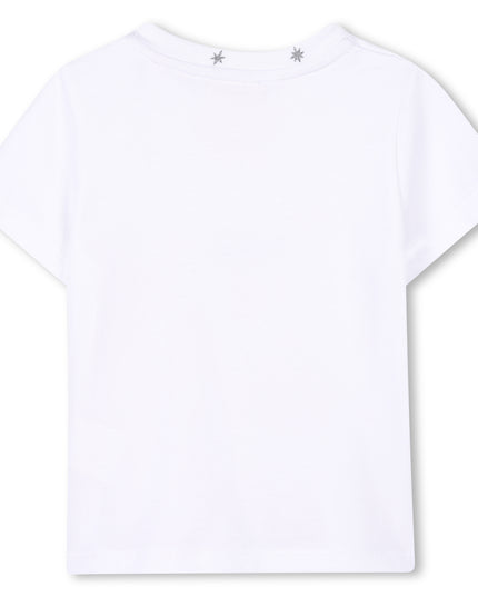 Kids Atelier-Givenchy-White Star Neckline T-Shirt