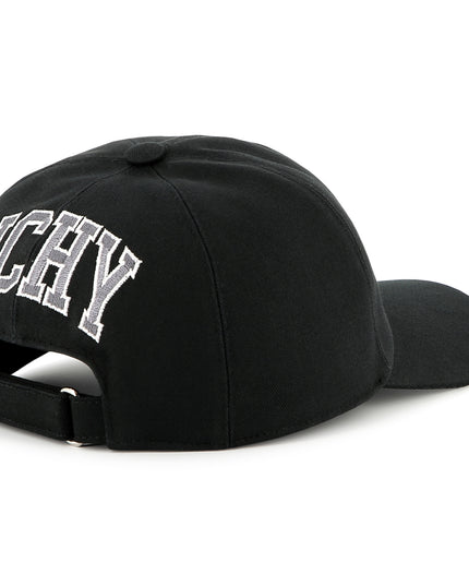 Kids Atelier-Givenchy-Black Front-Back Logo Cap